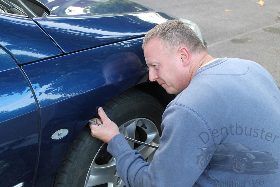 Dent removal work by Dentbuster